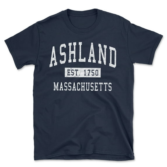Ashland Massachusetts Classic Established Men's Cotton T-Shirt