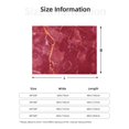 thumbnail image 5 of Rateoe Abstract Red Marble Pattern Flannel Throw Blanket, Ultra-soft Blanket for Bed, Couch, Car, Hypoallergenic Anti-pilling blanket-80"x60"(Horizontal), 5 of 6