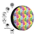thumbnail image 4 of KLL Bright and colorful easter eggs Pattern 14-17 inch Spare Tire Cover Universal Wheel Protector for Truck SUV Trailer Camping Rv Tire Covers-17 inch, 4 of 6