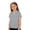 Grey, variant on Shachafan Girls' Sporty Solid Color Top For Kids Breathable Girls Tee For Play And Everyday Wear Big Girls Outfits