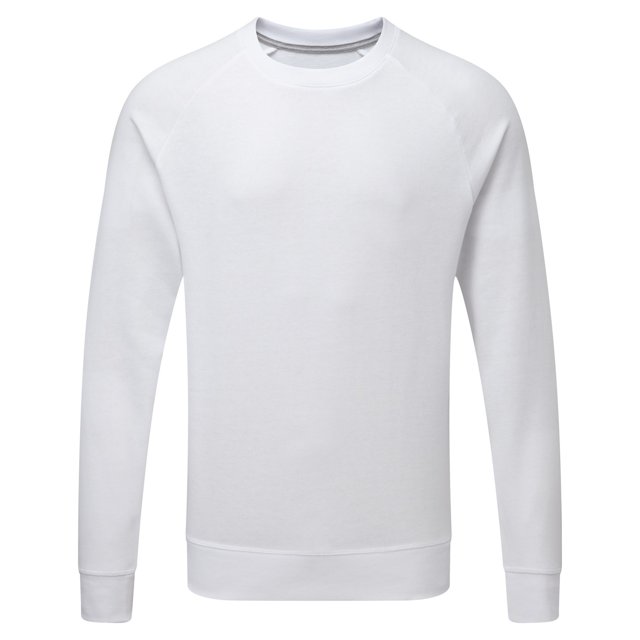 Russell - Jersey modelo HD con mangas ranglán para hombre (Blanco)