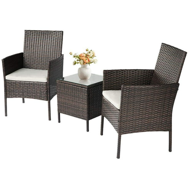 Suncrown 3 Piece Outdoor Furniture, 3 Piece Outdoor Table And Chairs