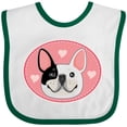 thumbnail image 3 of Inktastic French Bulldog Dog Girls Baby Bib, 3 of 4