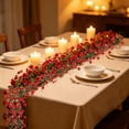 thumbnail image 1 of 5.9 FT Artificial Leaf Garland Faux Plastic Vines With Flowers For Summer Decor Front Door Porch Wedding Arch Wall Party Decoration, 1 of 6