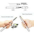 thumbnail image 3 of Pole,Pen Pole Kit Siuke Pocket Collapsible Rod Kit 1.6m Silver Rod Reel Rusuo Combos Hxber, 3 of 6