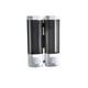 thumbnail image 1 of Inteprter Dispensador de fluidos de 300ML, contenedor de Gel de rellenable, botella de prensa para colgar en la pared, reutilizable para el hogar, Juegos de accesorios de baño Blanco  2PCS Inteprter  HA071891-03, 1 of 6