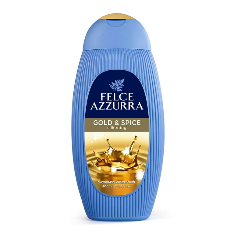 Felce Azzurra Gold and Spices Shower Gel, Shower Gel Body Wash, 13.53 oz 