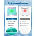 thumbnail image 6 of SURF CUZ Mens Swim Trunks with Compression Liner Quick Dry Swim Shorts 7" Swimming Trunks Stretch Bathing Suit Boardshorts Zipper Pockets Pink Blue Turtles Medium, 6 of 9