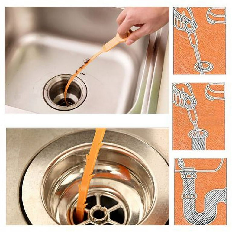 AO-2103 Forliver Snake Drain Hair Drain Clog Remover Cleaning Tool Pipe  Snake Shower drain with