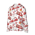 thumbnail image 2 of Haiem Fire Truck UPF 50+ Fishing Shirts for Men Long Sleeve UV Sun Protection Hoodie Non-Mask Outdoor Hiking Shirts, 2 of 9