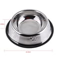 thumbnail image 2 of <p>Dog Bowl, Dog Paws Design Dog Dish, Durable Safe For Domestic Pets Pet</p>, 2 of 2