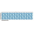 thumbnail image 2 of Ambesonne Ikat Fabric by the Yard Upholstery, Abstract Vintage Ogee, 3 Yards, Blue White, 2 of 4