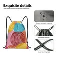 thumbnail image 6 of Easygdp Colorful Wool Balls Drawstring Backpack, Beach Sackpack, Travel Sackpack Lightweight for Sports, Gym, Travel, Swimming - Small, 6 of 9