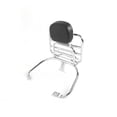 thumbnail image 2 of YLSHRF Motorcycle Back Pad,Silver Rear Luggage Rack With Backrest Cushion Fit For Sprint Primavera 50 125 150 250 300 GTS,Luggage Carrier Rack, 2 of 8