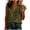 Army Green#v neck linen tank with pocket, variant on Womens Sleeveless V Neck Shirts Cotton Linen Oblique Button Decorate Blouse Loose Collared Work Tank Tops with Flap Pocket Gray,M