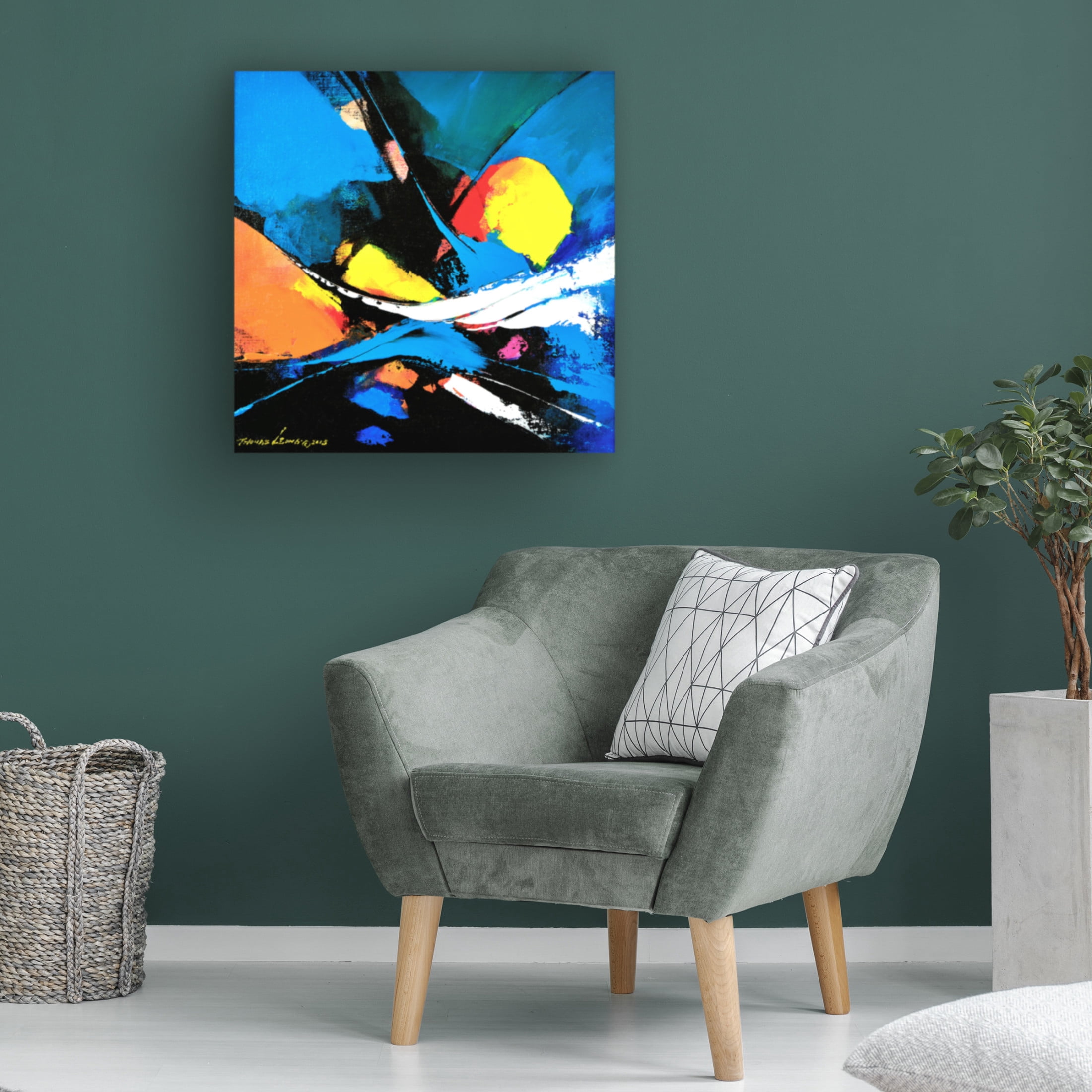 Canvas Wall Art - Thomas Leung 'Fly Higher' Wall Art for Living Room, Bedroom, or Office Décor by Trademark Fine Art - 35 x 35 Inches
