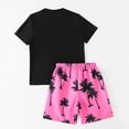 thumbnail image 5 of uikmnh Boys 2 Piece Swim Set Tree Design Short Sleeve Rash Guard & Board Shorts Size:7-8 Years, 5 of 6