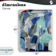 thumbnail image 4 of Stupell Industries Modern Complex Blue Layers Canvas Art, 16 x 20, by Jill Martin, 4 of 8