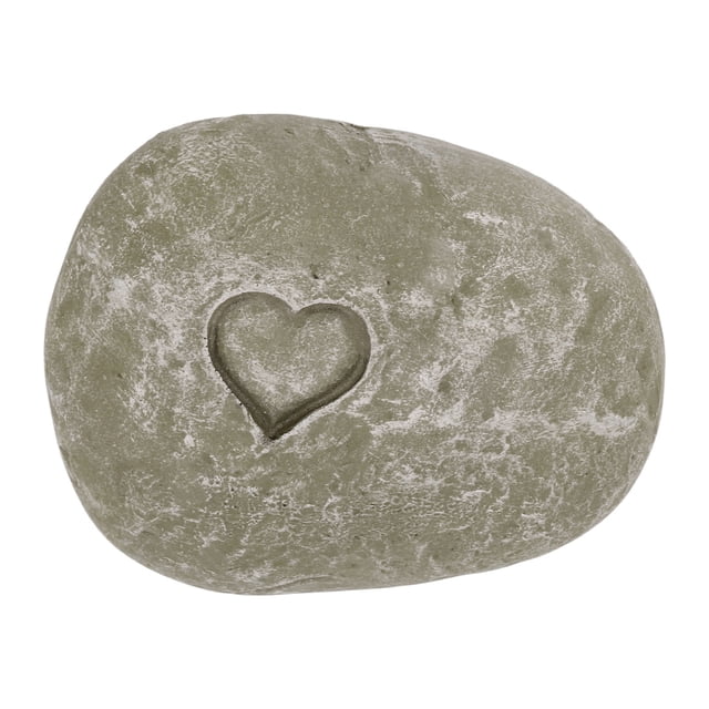 Piedra conmemorativa para jardín con letras DIY, guijarros de imitación, marcador de tumba para perros y gatos, piedra de amor, color musgo.