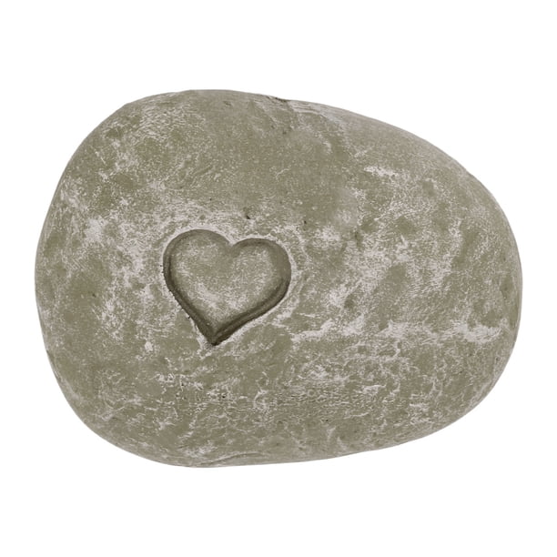 Piedra conmemorativa para jardín con letras DIY, guijarros de imitación, marcador de tumba para perros y gatos, piedra de amor, color musgo.