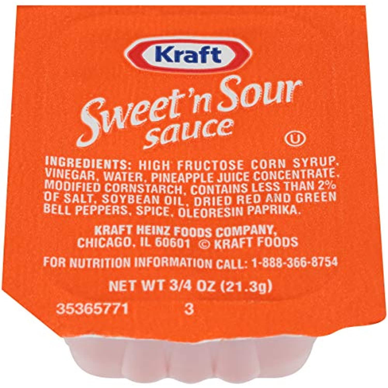 Kraft Sweet N Sour Sauce Single Serve Packet (0.75 Oz Packets, Pack Of