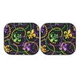 thumbnail image 7 of Goofa Mardi Gras6 Pattern 2 Piece Car Windshield Sun Shade Foldable | Front Windshield Shade for Sun, Heat and UV Rays | Sunshade for Car Front Window-Large, 7 of 7
