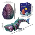 thumbnail image 5 of Sharks Ornament Fish Tank Coffee Table Ornament All Joint Movable Standing Small Gift, 5 of 5
