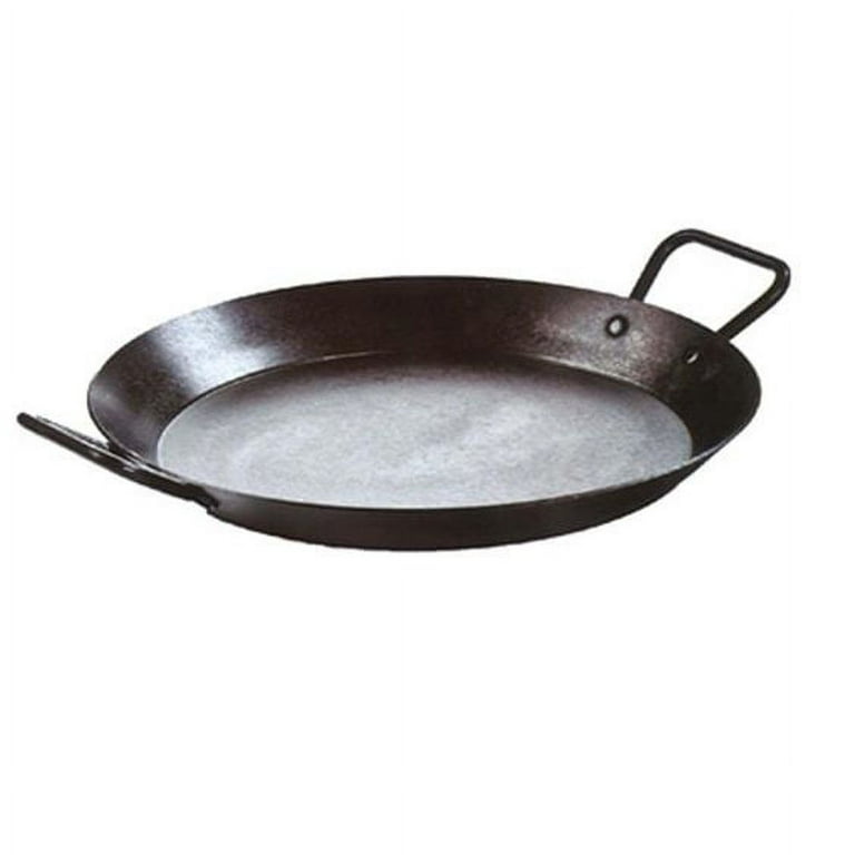 Lodge Cast Iron 15 Carbon Steel Skillet, CRS15, with double loop handles