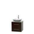 thumbnail image 6 of Wyndham Collection Centra 24 inch Single Bathroom Vanity in Gray Oak, Ivory Marble Countertop, Avalon Ivory Marble Sink, and No Mirror, 6 of 7