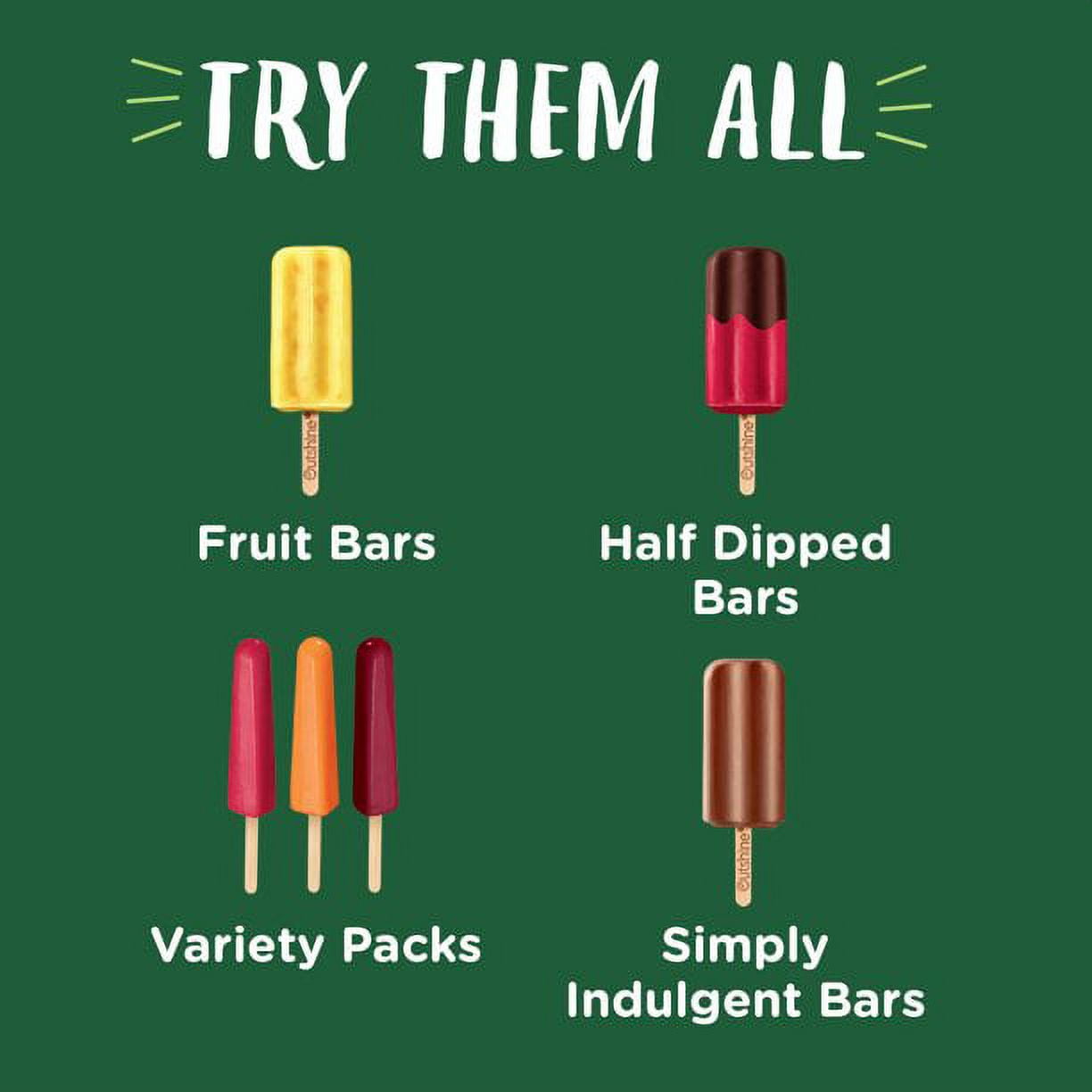 Outshine Strawberry Frozen Fruit Bars Value Pack, Non-GMO, Gluten Free, 12 Ct