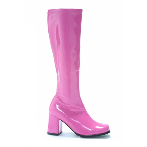 light pink knee high boots