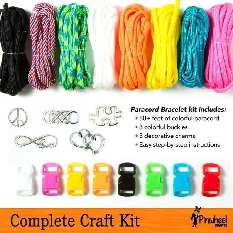 Pinwheel Crafts Paracord Bracelet Kit Kids DIY Friendship