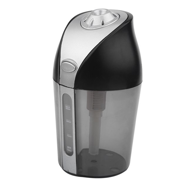 Humidificador ultrasónico de niebla fría USB, purificador de aire, ambientador, uso en el hogar, oficina y coche, 250ml, negro, 1 ud.