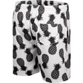 thumbnail image 3 of Men's Colosseum White/Black Army Black Knights Pineapple Swim Shorts, 3 of 3