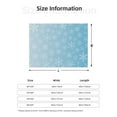 thumbnail image 5 of Naloa Snowflake Snowing Flannel Fleece Throw Blanket for Bed Couch, Thick Blanket - All Seasons Suitable for Women, Men and Kids-40"x30", 5 of 6