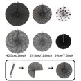 thumbnail image 2 of Party Decoration, Paper Pompoms Hanging Fans, Triangular Bunting And Hanging Paper Circles With Glit, 2 of 5