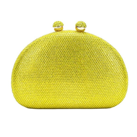 MASWLM Women Sparkly Shell Shaped Rhinestone Evening Clutch Bag Crystal Clutch Purses for Wedding Party Prom