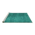 thumbnail image 2 of Ahgly Company Machine Washable Indoor Rectangle Persian Turquoise Blue Traditional Area Rugs, 5' x 7', 2 of 4