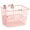 Pink, variant on ProSource Style Front Handlebar Wicker Bike Bicycle Basket