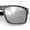 Metalic Grey Frame - Silver Mirror Lens, variant on SA106 Polarized Rectangular Sport Sunglasses for Men UV400 Mirrored Lightweight Metalic Grey Frame - Silver Mirror
