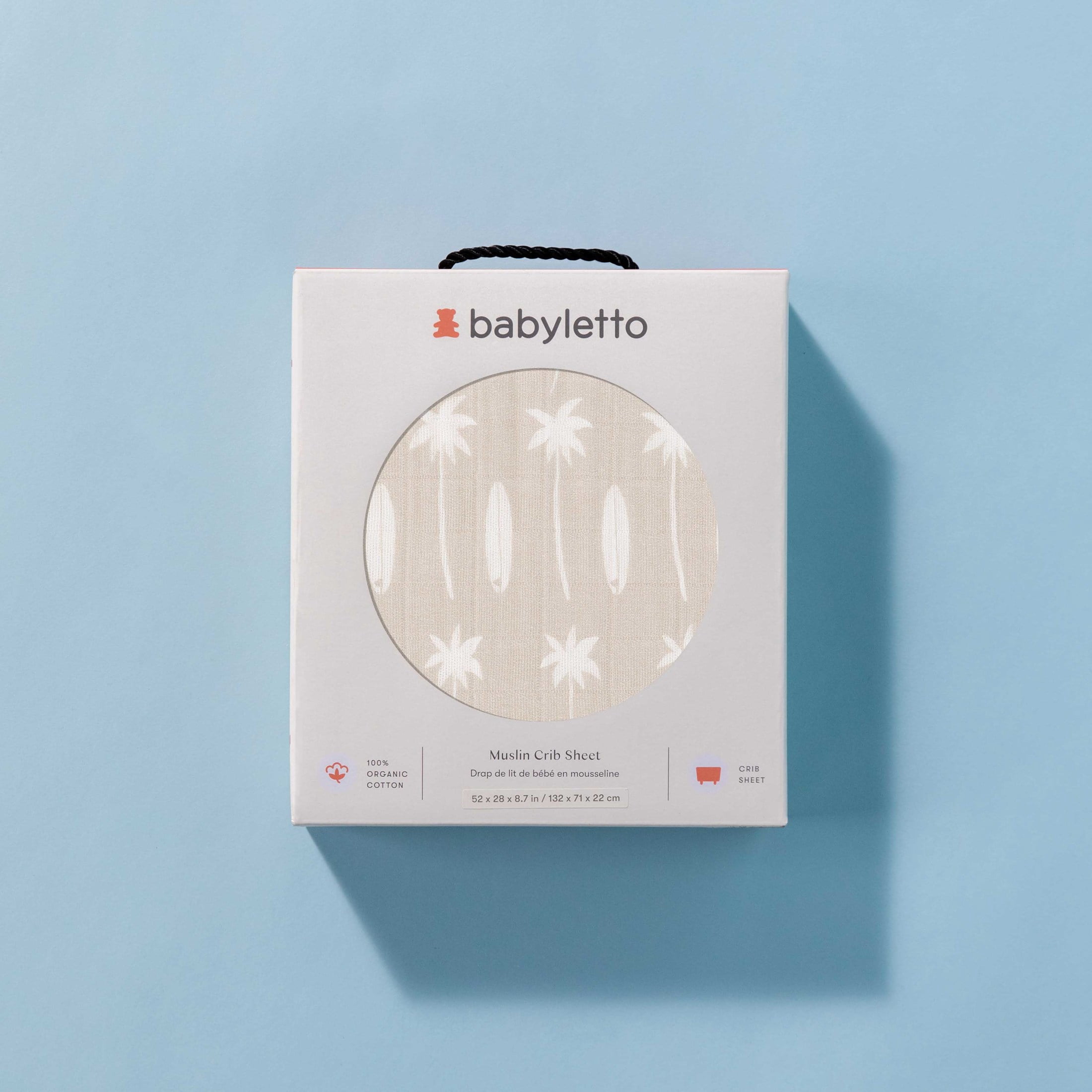 Babyletto Crib Sheet in GOTS Certified Organic Muslin Cotton
