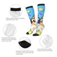 thumbnail image 3 of Masiiu Bluey Print Adult Crew socks, Comfortable Novelty Colorful Patterned, Breathable, Stylish Colorblock for Men Women, 3 of 6