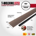 thumbnail image 3 of M-D Building Products 43323 1-1/2 In. X 36 In. Spice Aluminum CINCH® T-Molding Fluted w/ Snaptrack, 3 of 18