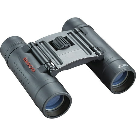 Tasco Essentials Binoculars 12x25mm, Roof Prism, MC, Black,