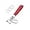 Red Silver, variant on Leather Wristlet Keychain,Car Key Chain Wrist Keychain with 3 Key Ring and Anti-Lost D Ring (Red Silver)