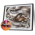 thumbnail image 2 of Pintura de diamantes Diamantes de oro que fluyen DIY Taladro redondo completo Rhinestone Hugtrwg Para estrenar, 2 of 9