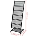 thumbnail image 5 of vidaXL Magazine Rack 18.7"x16.9"x52.4" Black A4, 5 of 5