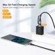 thumbnail image 3 of Cable USB a USB C de 4 Pies, 2 en 1 Trenzado USB 2.0 USB A/C a C 3A, Cable de Carga Rápida USB a Tipo C para MacBook Pro/Air/iPad Pro 2020 2019, Galaxy S22 S21, Note,, 3 of 5