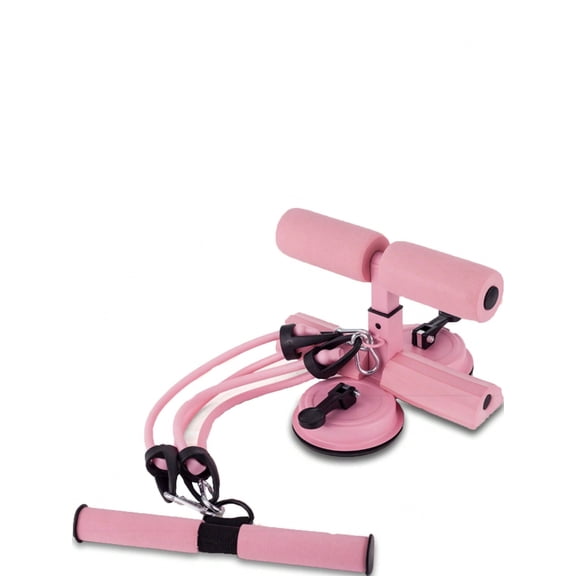 Sit-Up Assist Device with Resistance Band, Suction Cup Base, Gray, 1 Pack