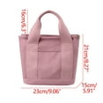 thumbnail image 3 of yulier Small Tote Bag with Zipper Tote Bag for Women Canvas Crossbody Bag Shoulder Bag Satchel Messenger Bag Top-Handle Handbag with Multi-Pocket, Pink, 3 of 8